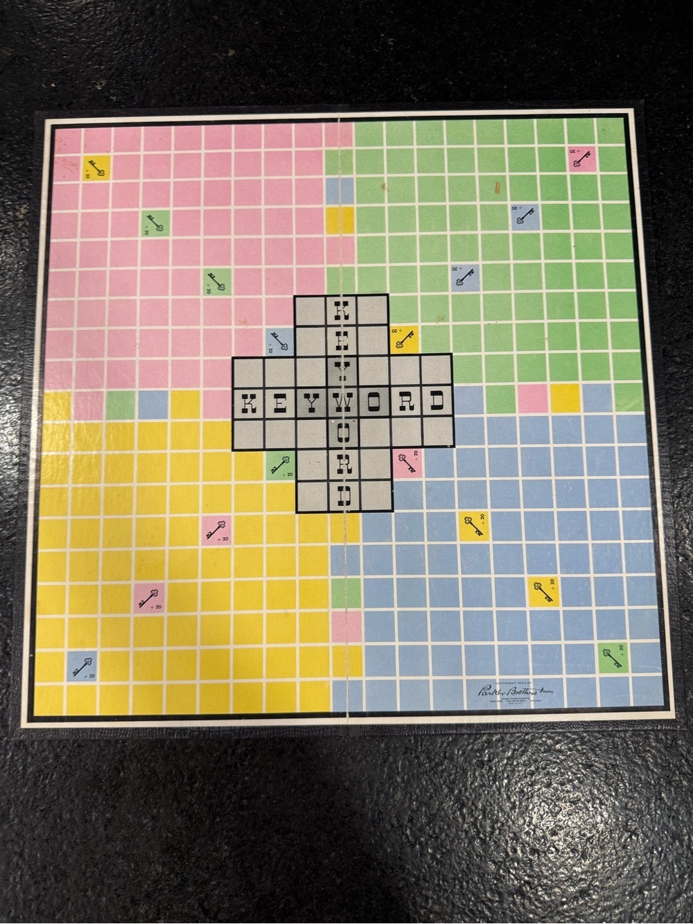 Vintage 1953 Parker Brother's Inc. Keyword A Cross Word Game - Picture 10 of 10